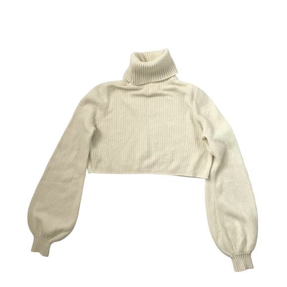 Camila Coelho REVOLVE Cesare Cropped Sweater - Cream - Size S - Picture 4 of 7